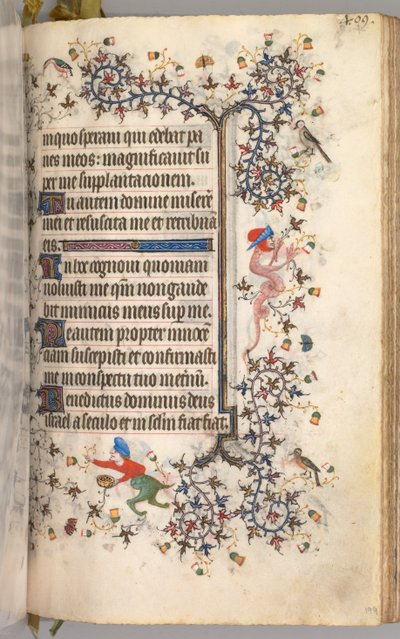 Heures de Charles le Noble, roi de Navarre 1361-1425 : fol. 199r, Texte, vers 1405 - Master of the Brussels Initials and Associates