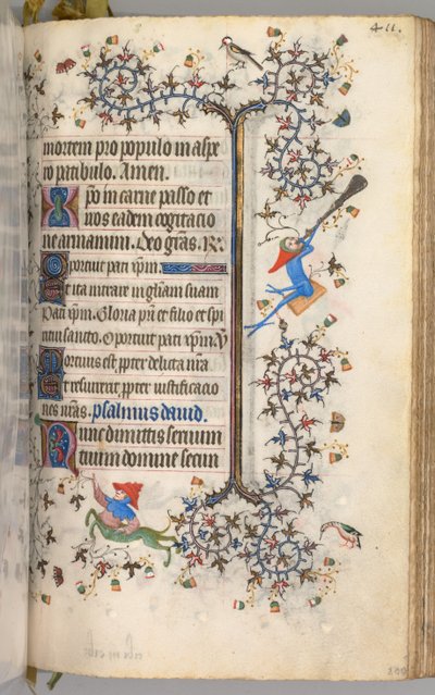 Heures de Charles le Noble, roi de Navarre 1361-1425: fol. 200r, Texte, vers 1405 - Master of the Brussels Initials and Associates