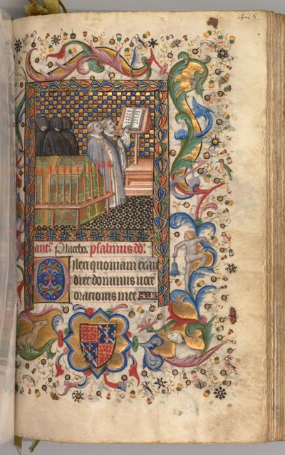 Heures de Charles le Noble, roi de Navarre 1361-1425 : fol. 202r, Office des Morts, vers 1405 - Master of the Brussels Initials and Associates