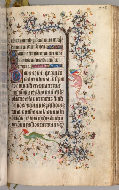 Heures de Charles le Noble, roi de Navarre 1361-1425 : fol. 2041r, texte, vers 1405 - Master of the Brussels Initials and Associates