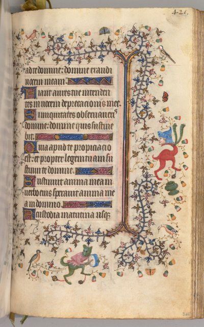 Heures de Charles le Noble, Roi de Navarre 1361-1425 : fol. 205r, Texte, vers 1405 - Master of the Brussels Initials and Associates
