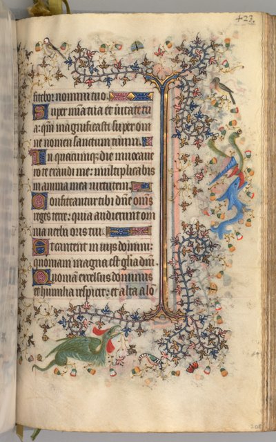 Heures de Charles le Noble, roi de Navarre 1361-1425 : fol. 206r, Texte, vers 1405 - Master of the Brussels Initials and Associates