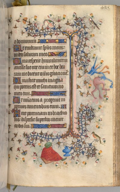 Heures de Charles le Noble, roi de Navarre 1361-1425 : fol. 207r, Texte, vers 1405 - Master of the Brussels Initials and Associates
