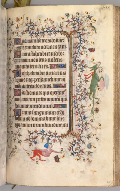 Heures de Charles le Noble, roi de Navarre 1361-1425 : fol. 211r, texte, vers 1405 - Master of the Brussels Initials and Associates