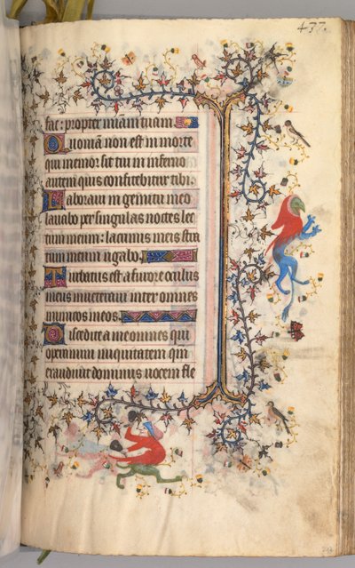 Heures de Charles le Noble, Roi de Navarre 1361-1425 : fol. 213r, Texte, vers 1405 - Master of the Brussels Initials and Associates