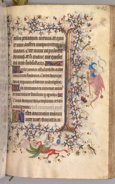 Heures de Charles le Noble, Roi de Navarre 1361-1425 : fol. 217r, Texte, vers 1405 - Master of the Brussels Initials and Associates