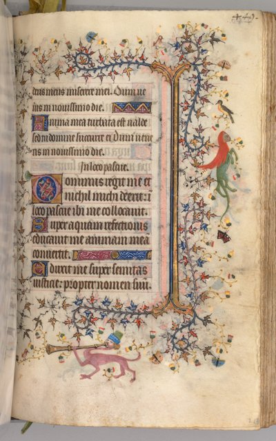 Heures de Charles le Noble, Roi de Navarre 1361-1425 : fol. 219r, Texte, c. 1405 - Master of the Brussels Initials and Associates
