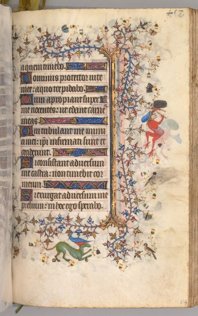 Heures de Charles le Noble, roi de Navarre 1361-1425 : fol. 223r, texte, vers 1405 - Master of the Brussels Initials and Associates