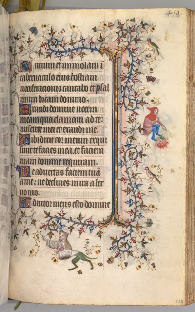 Heures de Charles le Noble, Roi de Navarre 1361-1425 : fol. 224r, Texte, vers 1405 - Master of the Brussels Initials and Associates