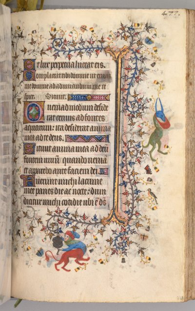 Heures de Charles le Noble, roi de Navarre 1361-1425 : fol. 233r, texte, vers 1405 - Master of the Brussels Initials and Associates