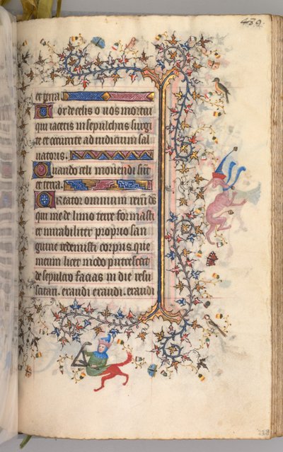 Heures de Charles le Noble, roi de Navarre 1361-1425 : fol. 239r, Texte, vers 1405 - Master of the Brussels Initials and Associates