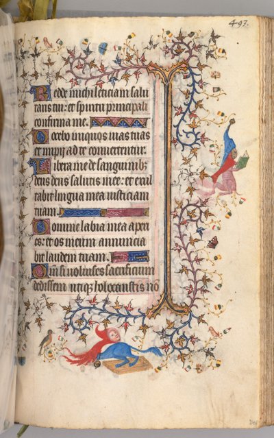 Heures de Charles le Noble, roi de Navarre 1361-1425 : fol. 241r, Texte, vers 1405 - Master of the Brussels Initials and Associates