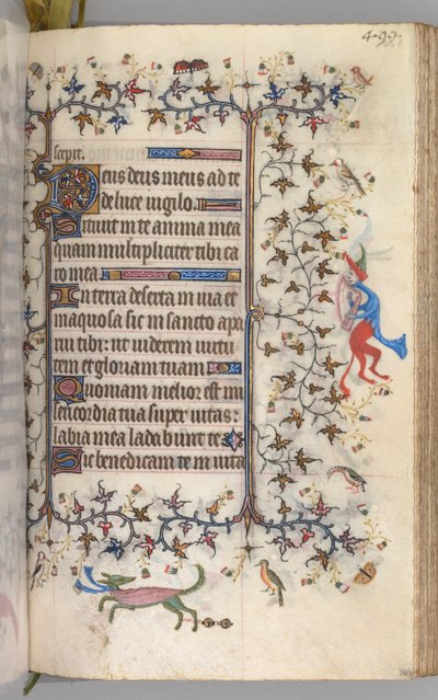 Heures de Charles le Noble, Roi de Navarre 1361-1425 : fol. 244r, Texte, vers 1405 - Master of the Brussels Initials and Associates