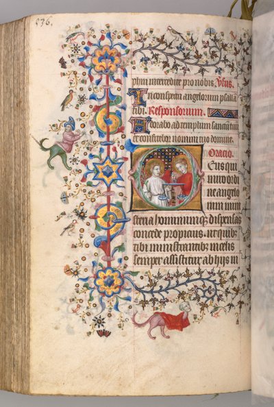 Heures de Charles le Noble, Roi de Navarre 1361-1425 : fol. 262v, Texte, vers 1405 - Master of the Brussels Initials and Associates