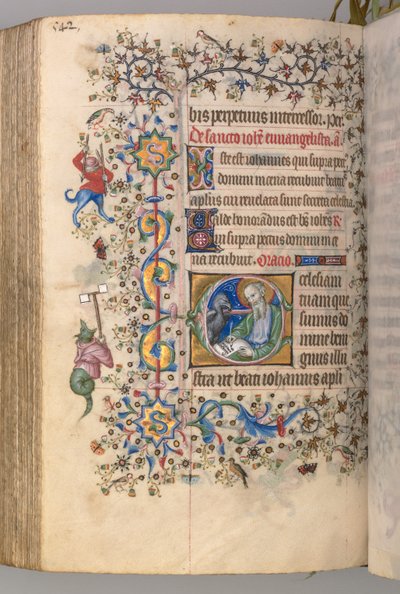 Heures de Charles le Noble, Roi de Navarre : fol. 265v, Saint Jean l