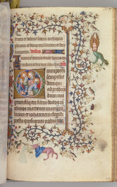 Heures de Charles le Noble, roi de Navarre 1361-1425, fol. 273r, Les Quatre Évangélistes, vers 1405 - Master of the Brussels Initials and Associates