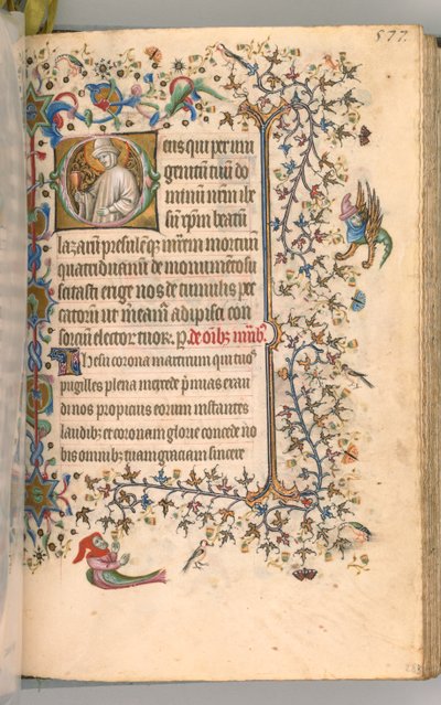 Heures de Charles le Noble, Roi de Navarre 1361-1425, fol. 283r, Saint Lazare, vers 1405 - Master of the Brussels Initials and Associates