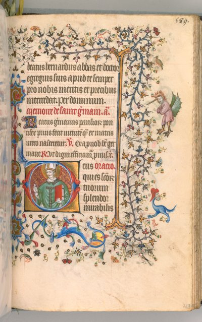 Heures de Charles le Noble, roi de Navarre 1361-1425, fol. 289r, Saint-Germain, vers 1405 - Master of the Brussels Initials and Associates