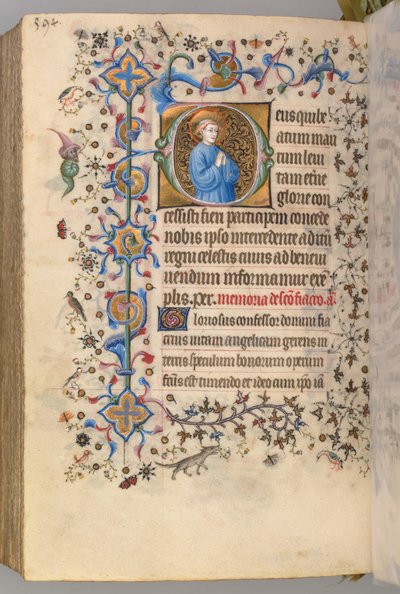 Heures de Charles le Noble, Roi de Navarre 1361-1425, fol. 291v, Texte, vers 1405 - Master of the Brussels Initials and Associates