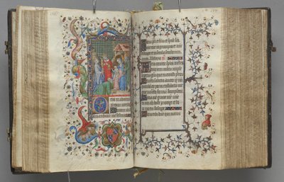 Heures de Charles le Noble, roi de Navarre 1361-1425: fol. 79r, Texte, c. 1405 - Master of the Brussels Initials and Associates