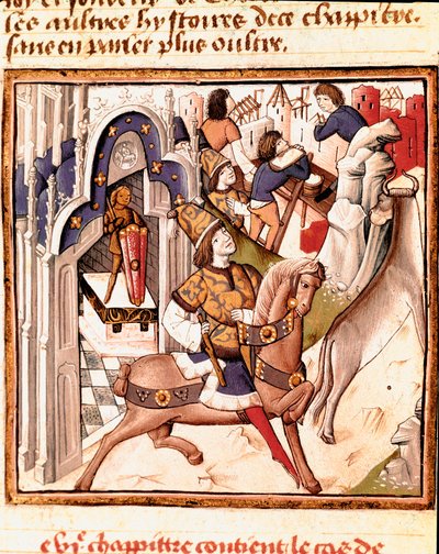 Représentation de Cadmos, fondateur de la ville de Thèbes en Grèce antique - Master of the Champion des Dames