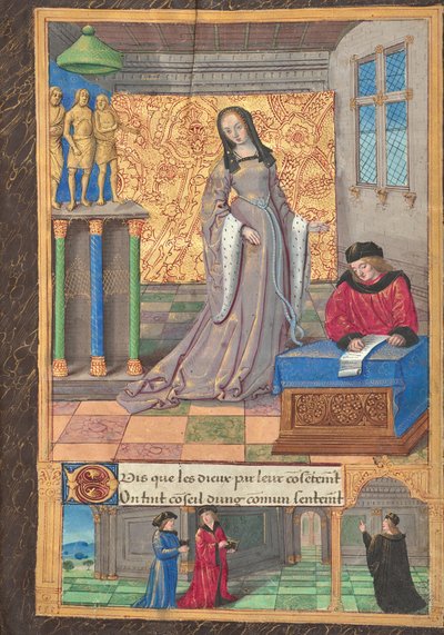 La Dame sans égal est proclamée la plus belle femme - Master of the Chronique scandaleuse