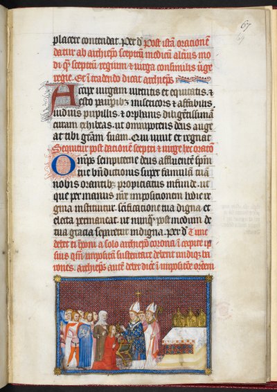 La Reine recevant le sceptre et la verge, du 