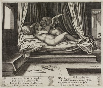 Cupidon dans les bras de Psyché - Master of the Die