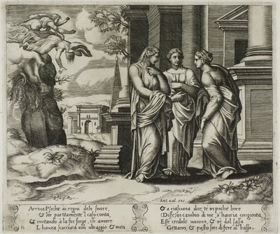 Psyché racontant son malheur à ses sœurs - Master of the Die