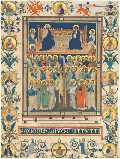 Christ et la Vierge en trône avec quarante saints - Master of the Dominican Effigies