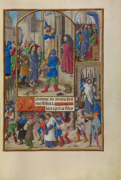 Le Christ devant Caïphe - Master of the Dresden Prayer Book
