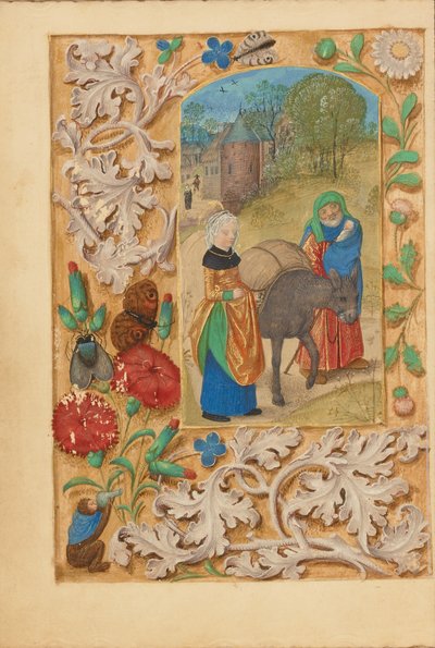 La fuite en Égypte - Master of the Dresden Prayer Book