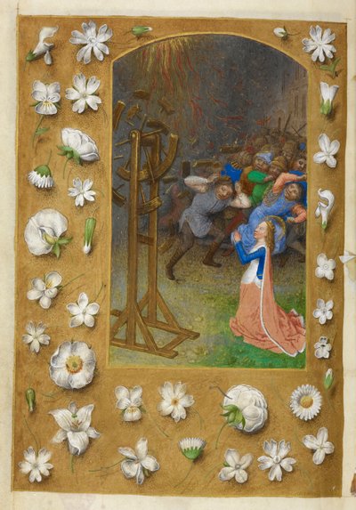 Le martyre de Sainte Catherine. - Master of the Dresden Prayer Books
