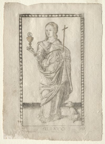 Foi (de la série Tarocchi, B: Principes Cosmiques & Vertus, #40) - Master of the E Series Tarocchi