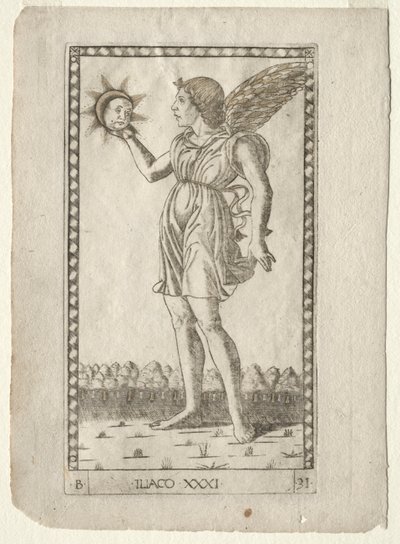 Génie du Soleil (de la série Tarocchi, B: Principes Cosmiques & Vertus, #31) - Master of the E Series Tarocchi