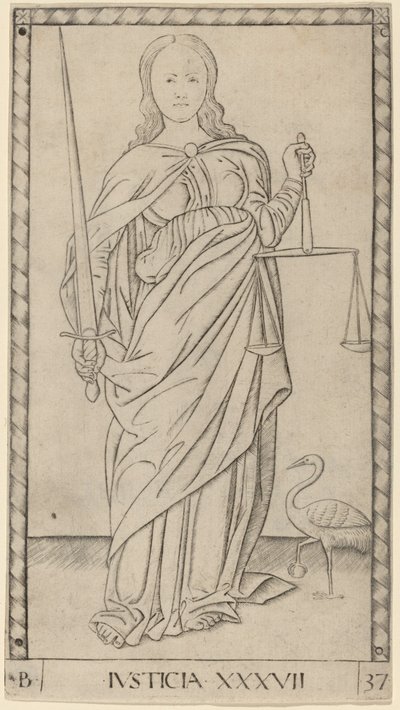 Justice - Master of the E Series Tarocchi