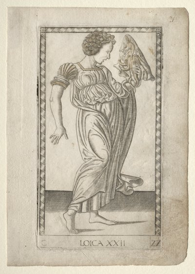 Logique de la série Tarocchi, série C : Arts libéraux, #22, avant 1467 - Master of the E Series Tarocchi