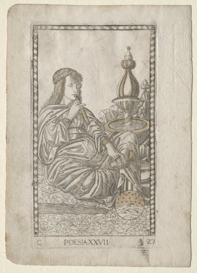 Poésie (de la série Tarocchi, C: Arts Libéraux, #27) - Master of the E Series Tarocchi