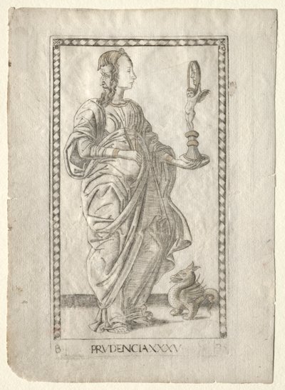 Prudence (de la série Tarocchi, B: Principes Cosmiques & Vertus, #35) - Master of the E Series Tarocchi