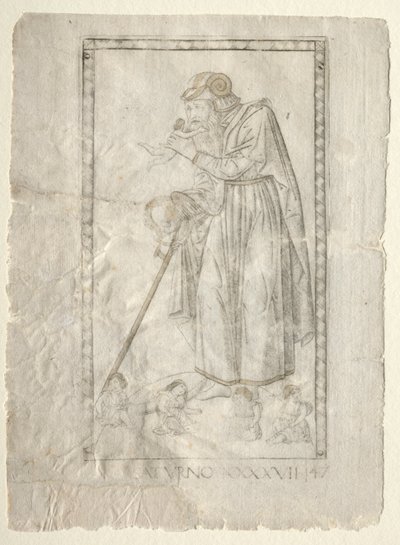 Saturne de la série Tarocchi, série A : Firmaments de l