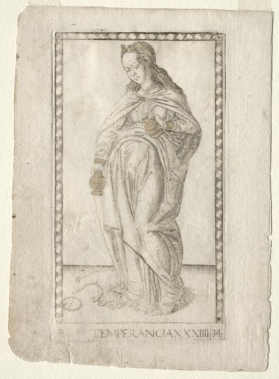 Tempérance (de la série Tarocchi, B: Principes Cosmiques & Vertus, #34) - Master of the E Series Tarocchi