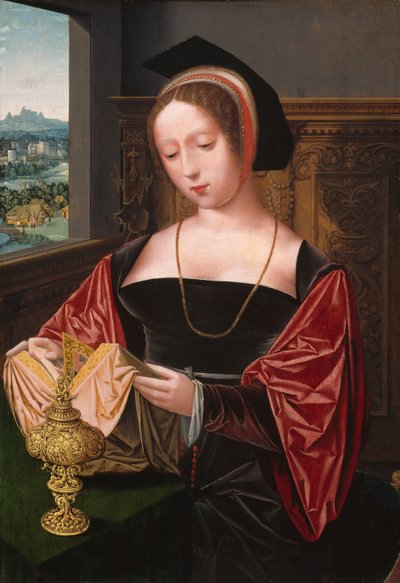 Une dame lisant (Sainte Marie-Madeleine) - Master of the Female Half Lengths