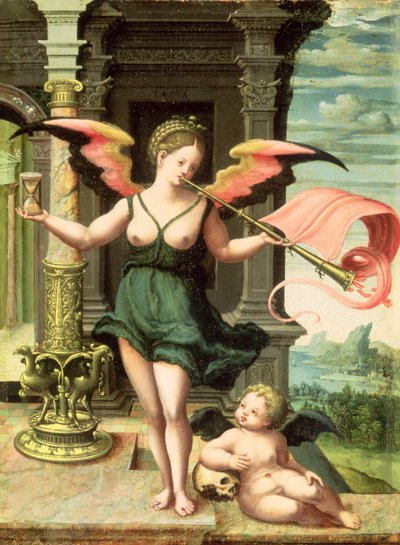 Une allégorie de la renommée - Master of the Female Half Lengths