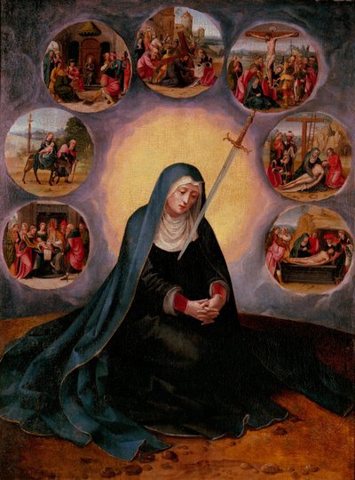 La Vierge des Sept Douleurs - Master of the Female Half Lengths