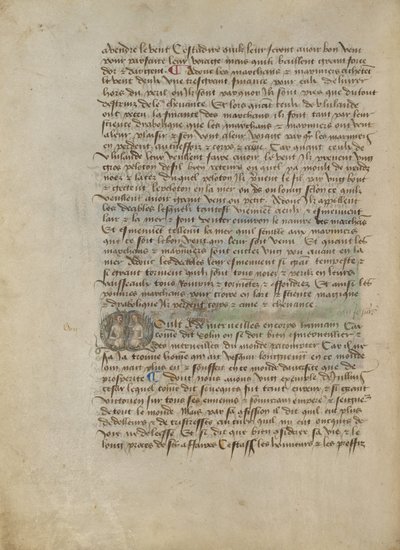 Historiated Initial M : Portrait en buste d