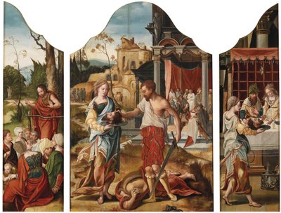 Triptyque avec des scènes de la vie de Saint Jean-Baptiste - Master of the Gent Adultress