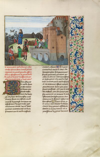 Le roi Charles VI de France se prépare à la guerre avec l