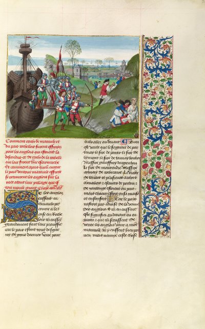 Les Anglais assiègent La Rochelle - Master of the Getty Froissart