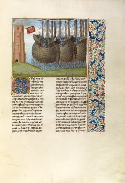 La flotte anglaise dans les eaux flamandes - Master of the Getty Froissart