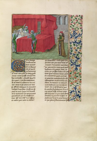 Le roi de Chypre tué par les persécuteurs de ses frères - Master of the Getty Froissart